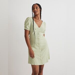 Madewell Jennifer Ruched Sleeve Mini Dress, Size 6